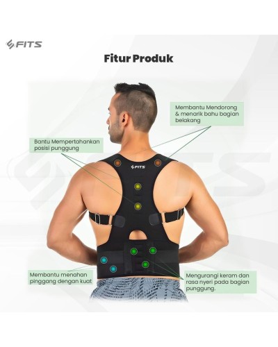 FITS Premium Back Support Posture Corrector