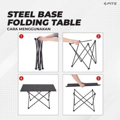 FITS Steel Base Folding Table