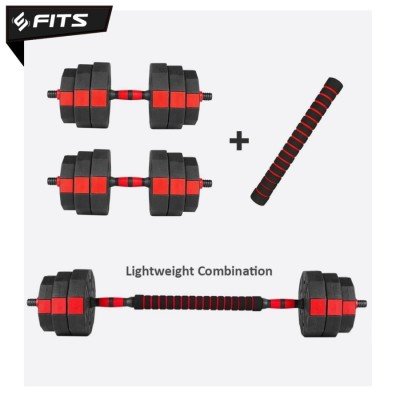 FITS Hexagonal Adjustable Dumbell Barbel 10kg
